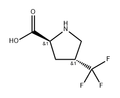 L-Proline, 4-(trifluoromethyl)-, (4R)- Structure