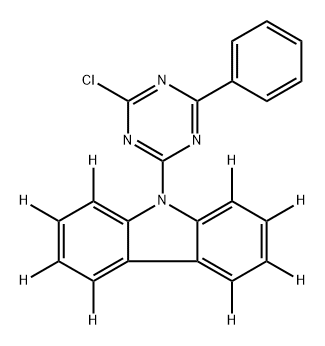9H-Carbazole-1,2,3,4,5,6,7,8-d8, 9-(4-chloro-6-phenyl-1,3,5-triazin-2-yl)- Structure