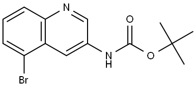 Tert-butyl N-(5-bromoquinolin-3-YL)carbamate Structure