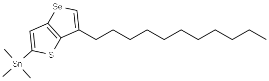 Trimethyl(6-undecylselenopheno[3,2-b]thiophen-2-yl)stannane Structure