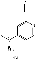 (R)-4-(1-Aminoethyl)picolinonitrile dihydrochloride Structure
