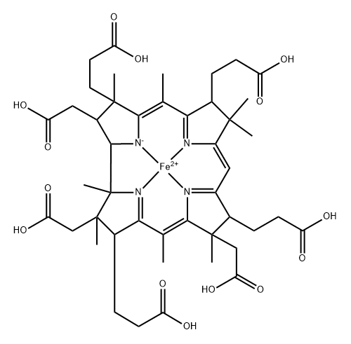 Ferrobyrinic acid Structure