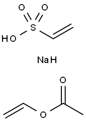 Acetic acid ethenyl ester, polymer with sodium ethenesulfonate Structure