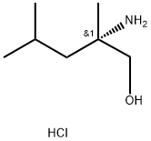 (S)-2-AMINO-2,4-DIMETHYLPENTAN-1-OL HYDROCHLORIDE Structure