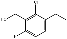 (2-Chloro-3-ethyl-6-fluorophenyl)methanol Structure