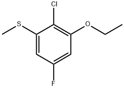 (2-Chloro-3-ethoxy-5-fluorophenyl)(methyl)sulfane Structure