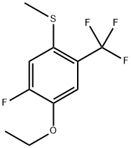 (5-Chloro-4-ethoxy-2-(trifluoromethyl)phenyl)(methyl)sulfane Structure