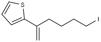 Thiophene, 2-(5-iodo-1-methylenepentyl)- Structure