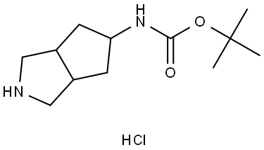 tert-Butyl (octahydrocyclopenta[c]pyrrol-5-yl)carbamate hydrochloride Structure