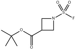 3-Azetidinecarboxylic acid, 1-(fluorosulfonyl)-, 1,1-dimethylethyl ester Structure