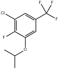 1-Chloro-2-fluoro-3-isopropoxy-5-(trifluoromethyl)benzene Structure