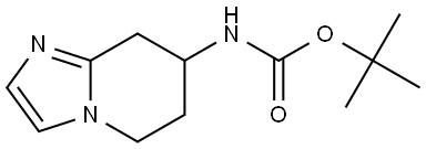 tert-Butyl (5,6,7,8-tetrahydroimidazo[1,2-a]pyridin-7-yl)carbamate Structure