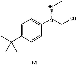 (S)-2-(4-(tert-Butyl)phenyl)-2-(methylamino)ethanol hydrochloride Structure