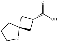 cis-5-Oxaspiro[3.4]octane-2-carboxylic acid Structure
