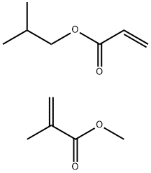 2-Methyl-2-propenoic acid, methyl ester, 2-propenoic acid, isobutylester polymer Structure
