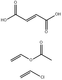 2-Butenedioic acid (2E)-, polymer with chloroethene and ethenyl acetate Structure