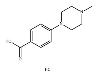 Benzoic acid, 4-(4-methyl-1-piperazinyl)-, hydrochloride (1:) Structure