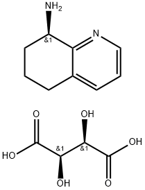 8-Quinolinamine, 5,6,7,8-tetrahydro-, (8R)-, (2R,3R)-2,3-dihydroxybutanedioate (1:1) (9CI) Structure