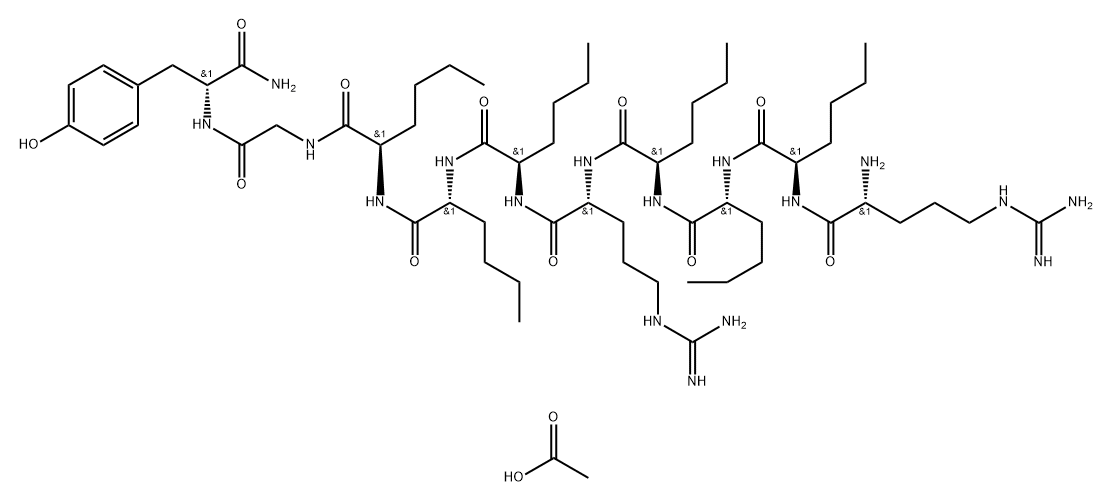 Delmitide acetate Structure