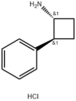 rac-(1R,2S)-2-phenylcyclobutan-1-amine hydrochloride Structure