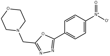 4-[[5-(4-Nitrophenyl)-1,3,4-oxadiazol-2-yl]methyl]morpholine Structure