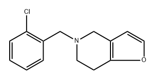 5-[(2-Chlorophenyl)methyl]-4,5,6,7-tetrahydrofuro[3,2-c]pyridine Structure