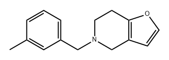 4,5,6,7-Tetrahydro-5-[(3-methylphenyl)methyl]furo[3,2-c]pyridine Structure