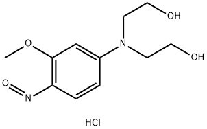 2,2′-[(3-Methoxy-4-nitrosophenyl)imino]bis-ethanol-monohydrochlorid Structure