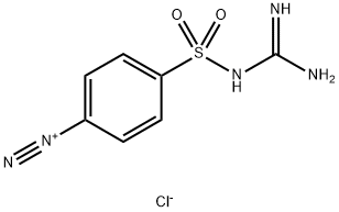 Benzenediazonium, 4-[[(aminoiminomethyl)amino]sulfonyl]-, chloride (1:1) Structure
