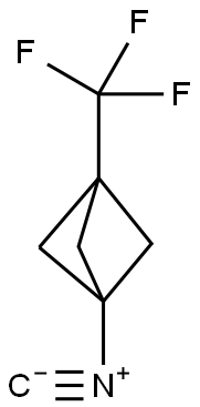 Bicyclo[1.1.1]pentane, 1-isocyano-3-(trifluoromethyl)- Structure