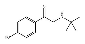 2-[(1,1-Dimethylethyl)amino]-1-(4-hydroxyphenyl)ethanone
 Structure