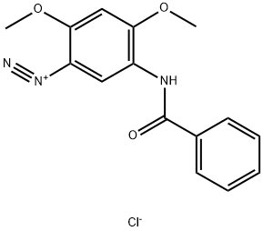Benzenediazonium, 5-(benzoylamino)-2,4-dimethoxy-, chloride (1:1) Structure
