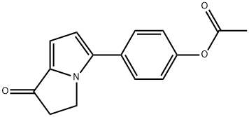 5-4-(Acetyloxy)phenyl-2,3-dihydro-1H-pyrrolizin-1-one Structure