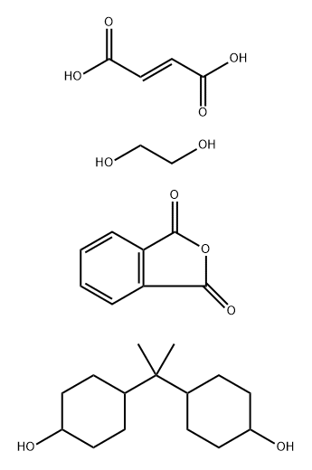 2-Butenedioic acid (E)-, polymer with 1,2-ethanediol, 1,3-isobenzofurandione and 4,4'-(1-methylethylidene)bis[cyclohexanol] Structure