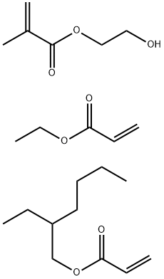 2-Propenoic acid, ethyl ester, polymer with 2-ethylhexyl 2-propenoate and 2-hydroxyethyl 2-methyl-2-propenoate Structure