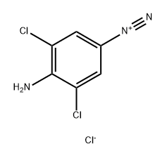 Benzenediazonium, 4-amino-3,5-dichloro-, chloride (1:1) Structure