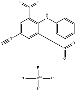 Benzenediazonium, 3,5-dinitro-4-(phenylamino)-, tetrafluoroborate(1-) (1:1) Structure
