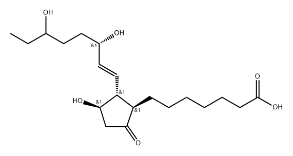 18-hydroxyprostaglandin E1 Structure