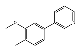 3-(3-Methoxy-4-methylphenyl)pyridine Structure