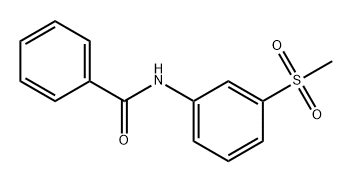 Benzamide, N-[3-(methylsulfonyl)phenyl]- Structure