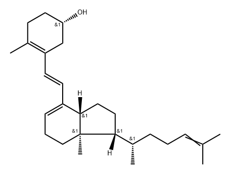 24-dehydroprevitamin D3 Structure