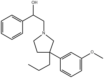 3-(3-Methoxyphenyl)-α-phenyl-3-propyl-1-pyrrolidineethanol Structure