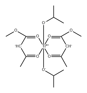 bis(methyl 3-oxobutanoato-O1', O3)bis(2-propanolato)-Titanium Structure
