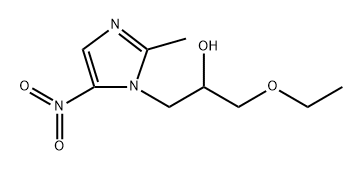1H-Imidazole-1-ethanol, α-(ethoxymethyl)-2-methyl-5-nitro- Structure