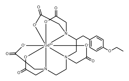 Gadolinate(2-), [N-[(2S)-2-[bis[(carboxy-κO)methyl]amino-κN]-3-(4-ethoxyphenyl)propyl]-N-[2-[bis[(carboxy-κO)methyl]amino-κN]ethyl]glycinato(5-)-κN,κO]-, (SA-8-11252634)- (9CI) Structure