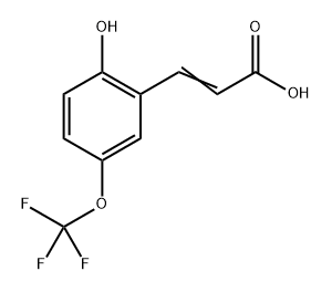 2-Hydroxy-5-(trifluoromethoxy)cinnamic acid Structure