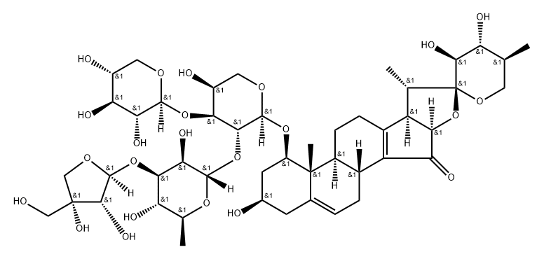 Deoxytrillenoside A Structure