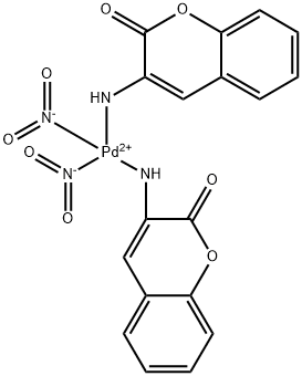 PALLADIUM(II),BIS(2-OXO-2H-1-BENZOPYRAN-3-YLAMMINE)DINITRO-,(Z) Structure