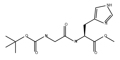 Boc-Gly-His-OMe Structure