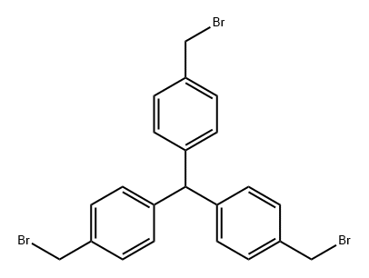 Tris<4-(brommethyl)phenyl>methan Structure
